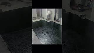 Bitumen application diy bitumen construction concrete waterproof waterproofing tar [upl. by Aicnorev]