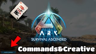 ARK Survival Ascended CONSOLE  How to Use Console Commands and Creative Mode [upl. by Ylrebnik]