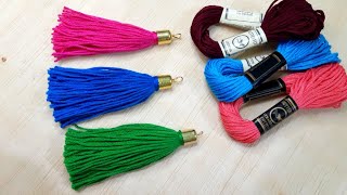 How to Make Pom Pom Tassels Diy tassel Tutorial [upl. by Roxane]