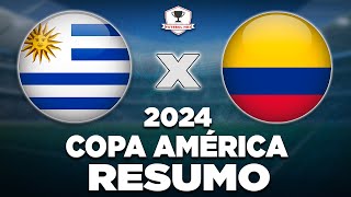 URUGUAI 0 x 1 COLÔMBIA AO VIVO  COPA AMÉRICA 2024  SEMIFINAL  NARRAÇÃO [upl. by Nuhsed807]