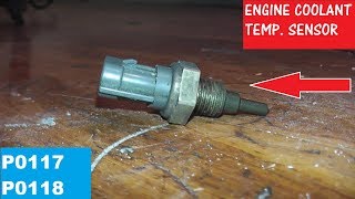 Engine Coolant Temperature Sensor P0117  P0118  How to Test and Replace [upl. by Gibrian223]