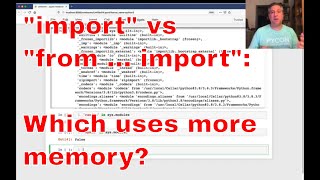 quotimportquot vs quotfrom  importquot in Python Which uses more memory [upl. by Neron888]