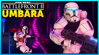 Star Wars Battlefront 2 UMBARA Map Mod Gameplay [upl. by Irwinn]