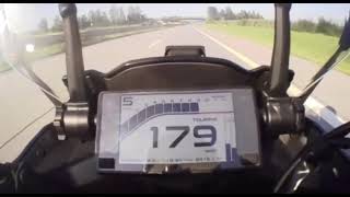 CFMOTO 650GT acceleration  top speed [upl. by Kerin531]