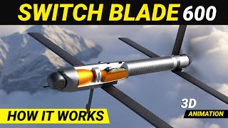 Switchblade 600 Loitering missile  Kamikazi drone How it works loiteringmunition drones [upl. by Halimak]