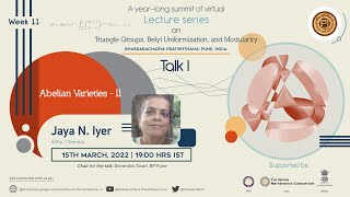 Abelian Varieties  II  Jaya N Iyer IMSc Chennai [upl. by Ahsinyar739]