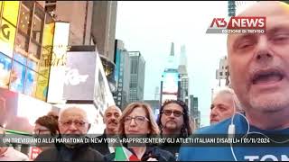 UN TREVIGIANO ALLA MARATONA DI NEW YORK «RAPPRESENTERO GLI ATLETI ITALIANI DISABILI»  01112024 [upl. by Sang]