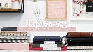 20 Planners To Check Out For 2020  Simple planners goal setting planners amp more [upl. by Osicnarf]