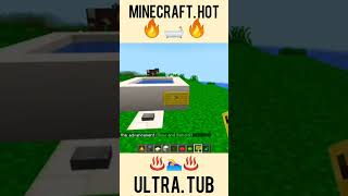 how to make a hot tub in minecraft shorts [upl. by Aneeles]