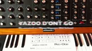 Yazoo  DONT GO  Recreated w Moog Voyager OS [upl. by Ecirad]