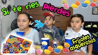 SI TE RIES PIERDES CON FRIJOLES ASQUEROSOS CHALLENGE  RETOS PARA NIÑOS KARIM JUEGA [upl. by Eicirtap]