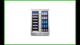 Phiestina PH150BCW3L Wine and Beverage Refrigerator 24 Inch Built In Dual Zone Refrigerator Review [upl. by Adnaluy]