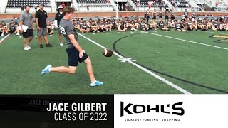 Jace Gilbert  13 Ranked Punter in America  Class of 2022 [upl. by Ramedlab]