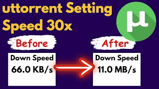 How to Boost Up uTorrent Downloading speed  10X Downloads speed  2023 Torrent Best Settings [upl. by Mcmurry]