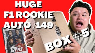 Box 5 2021 F1 Topps Chrome Hobby Box Opening  HUGE AUTO [upl. by Ataner]