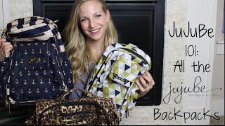 JuJuBe 101 All the Backpacks made by JuJuBe  Reviews and Overviews [upl. by Wiles]