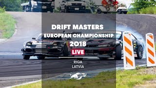 Drift Masters European Championship 2018 in Riga Latvia  Qualifying LIVE [upl. by Farman]