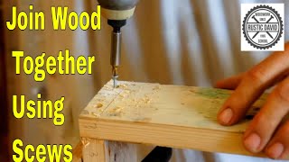 How to join 2 pieces of wood in the corner with a screw [upl. by Adnwahsar]