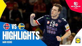 The best way to end the Main Round  Norway vs Sweden  Highlights  Mens EHF EURO 2024 [upl. by Redle]