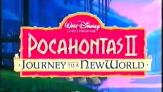 Pocahontas 2 Journey To a New World UK VHS Trailer [upl. by Yrtsed]