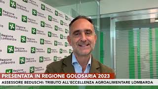 Presentata in Regione Golosaria 2023 [upl. by Gaughan719]