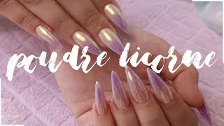 TUTO Melissa Easy Nails  Nail Art Poudre LicorneAurora [upl. by Amalbena311]