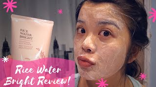 Avon X The Face Shop Rice Water Foaming Cleanser Review  First Impressions The Dancing Avon Lady [upl. by Akinor880]