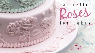 Bas Relief Roses For Cakes [upl. by Marguerite]