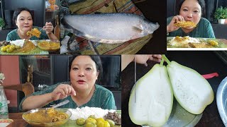 Mama Mani mangni digini natokChitol na•tokko lau ming songaKnifefish with bottle gourd curry [upl. by Nodnahs]