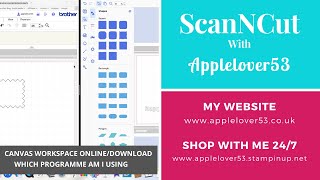 ScanNCut Canvas Workspace OnlineDownload  Which Programme Am I Using [upl. by Acsecnarf]