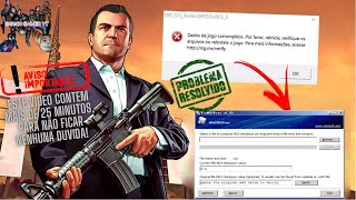 GTAV COMO RESOLVER O ERRO DADOS DE JOGO CORROMPIDOS GTA 5 NÃO ABRE RESOLVIDO 100 ATUALIZADO 2023 [upl. by Eissak]