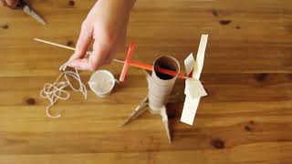 Build a Wind Turbine  Windmill EarthMonth Activities for Kids [upl. by Teplica]