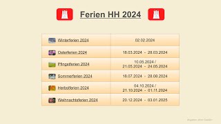 Ferien HH 2024 [upl. by Ytsirhk]