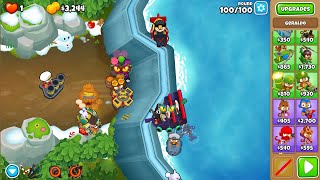 Flooded Valley CHIMPS  홍수 계곡 침스  BTD6 5 [upl. by Atilrac]