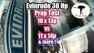 Evinrude 30 Hp PROP TEST   outboardrepairvideos [upl. by Okubo560]