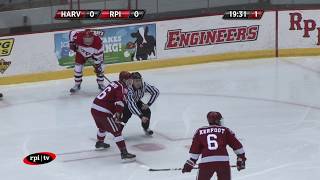 RPI Mens Hockey vs Harvard University [upl. by Semyaj]