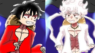 hahahaha meme Gacha club one piece luffy and gear 5trend [upl. by Aelahs]