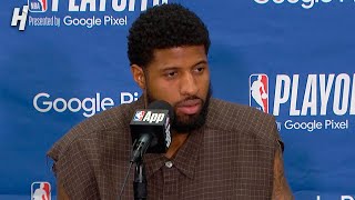 Paul George talks Game 5 Loss vs Mavericks Postgame Interview [upl. by Elleivap236]