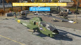 How To Download User Skins In War Thunder For Dummies via steam [upl. by Eilrak]