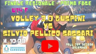 FINALE REGIONALE  PRIMA FASE  VOLLEY 30 GUSPINI VS SILVIO PELLICO SASSARI [upl. by Enilrem]