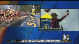 2017 Boston Marathon Elite Women Start [upl. by Yekcir]