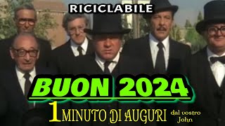 BUON 2024  Auguri di buon anno  parodia pillola di Fantozzi e il Mega2024galattico [upl. by Lleddaw]