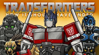 How “TRANSFORMERS Rise of the Beasts” Should Have Ended  Cartoon [upl. by Aneerbas]