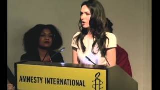 Nazanin Boniadi on Womens Rights at Amnestys XX Factor Event [upl. by Rockey]