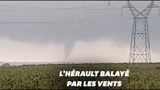 Les images de la tornade qui a frappé lHérault [upl. by Gnehp98]