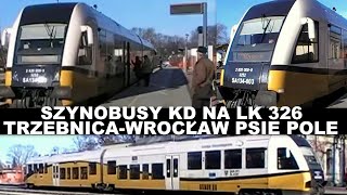 Szynobusy Kolei Dolnośląskich Na Lini TrzebnicaWrocław [upl. by Otti]