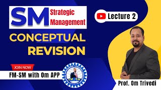 Lec 2  Strategic Management Revision for CA CS CMA amp MBA  Prof Om Trivedi [upl. by Herculie118]