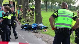 20240710 Motorrijder gewond bij ongeval Terschuur [upl. by Lydon305]