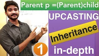 Explore object casting in java  parent p  new child  upcasting with dynamic method dispatch [upl. by Ynavoj]