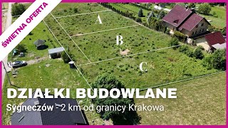 Trzy działki budowlane na sprzedaż w miejscowości Podstolice k Wieliczki  Oferta bez prowizji [upl. by Nnylcaj737]